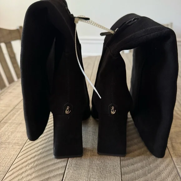 NWT SAM EDELMAN ISSABEL BOOT BLACK SUEDE SZ 7,5 - Picture 11 of 13